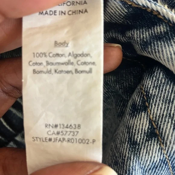 JustFab Acid Wash Jumpsuit - Picture 11 of 14